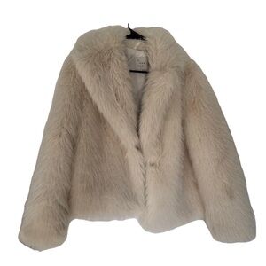 a new day Cream Teddy Jacket